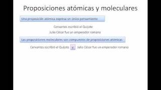 Repaso de lógica 1  Proposiciones atómicas y moleculares [upl. by Eniamurt]