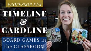 BOARD GAMES IN THE CLASSROOM with Professor Kim TIMELINE amp CARDLINE for history and geography [upl. by Ynohtnacram]