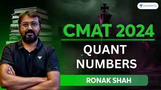 CMAT 2024  Quant Numbers  Ronak Shah cmat2024 [upl. by Haimirej]