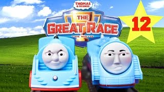 THOMAS AND FRIENDS THE GREAT RACE 12  TRACKMASTER SHOOTING STAR GORDON Kids Playing Toy Trains [upl. by Donnie]