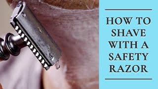 How to Shave with a Safety Razor  DoubleEdged Razor Shaving [upl. by Isdnyl132]