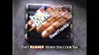 1992 Ballpark Franks Hot Dogs Commercial [upl. by Gaudette43]