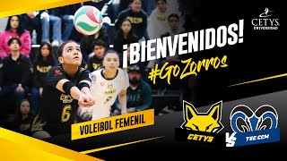 VOLEIBOL FEMENIL  Conf CONADEIP CETYS vs Tec CCM [upl. by Enelyad875]