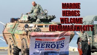 MBLT7 of Philippine Marines Heroes Welcome From Marawi City to Kalamansig Sultan Kudarat [upl. by Illoh]