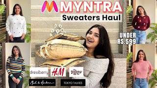 BEST MYNTRA HAUL 😍  Winter Collection Under 500  Winter Outfits  Kirti Agarwal [upl. by Shari45]