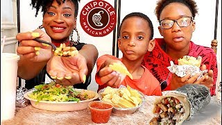 MUKBANG CHIPOTLE amp JAYDEN FINALLY MUKBANGS WITH US [upl. by Anaet]