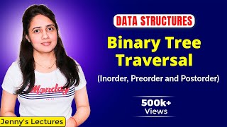 55 Binary Tree Traversals Inorder Preorder and Postorder  Data structures and algorithms [upl. by Aknayirp]