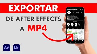 Cómo EXPORTAR de After Effects a MP4  CON BUENA CALIDAD ⚡ [upl. by Panta]