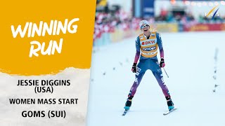 Diggins saves the best for last in 20k Mass Start  FIS Cross Country World Cup 2324 [upl. by Sansone100]