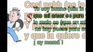 No hay pesos  Los Cantantes letra [upl. by Epilif412]