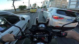 VERSYS 650 VS CB500X VS NC750  OUTRA VEZ POLICIA PERSEGUINDO BANDIDO [upl. by Alol]