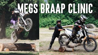 Ride Like a Legend Megs Braaps 10 amp 20 Dirt Bike Clinics in Pemberton BC Recap Vlog [upl. by Bopp]