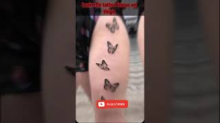 Butterfly Tattoo Ideas On Thigh tattooideas [upl. by Aihsi268]