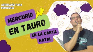 ♉♉MERCURIO en TAURO en la Carta Natal♉♉¿Cómo es esa Energía astrología astrologos signos [upl. by Ondine]