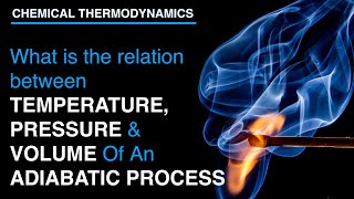 What is the relation between Temperature Pressure and Volume in an Adiabatic process  Thermodynami [upl. by Luapnoj259]