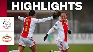 Warme winst in ijzige kou 🥶💪  Highlights Ajax Vrouwen  PSV Vrouwen [upl. by Anek]