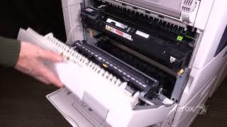 Xerox® AltaLink® C8070 Family Clearing Jams in the Left Upper Door [upl. by Halivah]