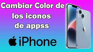 Novedades ios 18 como cambiar color de los iconos de apps en iPhone [upl. by Reeve11]