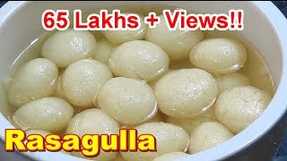 Tasty amp Spongy RasaGulla Recipe in Tamil  ரசகுல்லா [upl. by Ailerua]