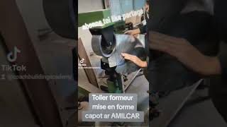 Tolier formeur fabrication artisanale arrière AMILCAR carrosserie tolierformeur [upl. by Thetos]