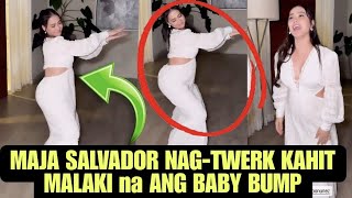 Maja Salvador NAGTWERK kahit MALAKI ang kanyang BABY BUMP [upl. by Lammaj429]