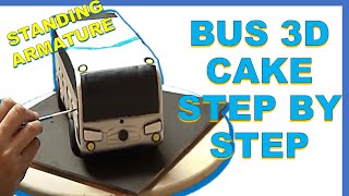 CAKE BUS STANDING ON THE WHEELS  TUTORIAL [upl. by Palecek694]