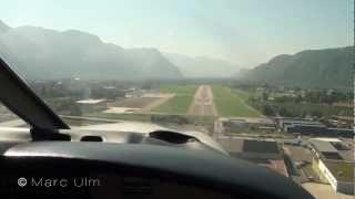 Piper Archer 28  Bolzano Italy Cockpit Approach and Landing [upl. by Silvano238]