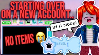 I HAVE TO START OVER IN ROYALE HIGH… 💔😭 ROBLOX Royale High Speedrun Challenge EPISODE 1 [upl. by Geldens589]