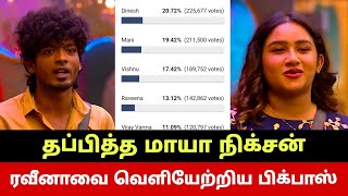 ரவீனாவை வெளியேற்றிய பிக்பாஸ்😭 தப்பித்த மாயா நிக்சன் Raveena Eliminated From Bigg Boss Tamil [upl. by Esyned]