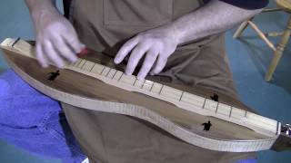 Handmade Folkcraft® Instruments Mountain Dulcimer Walnut Back Maple Sides Walnut Top [upl. by Burdelle535]