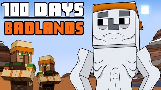 100 Days  Minecraft BADLANDS [upl. by Haiel768]