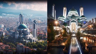 Belgrade Serbia as a futuristic city imagined by AI [upl. by Melina]