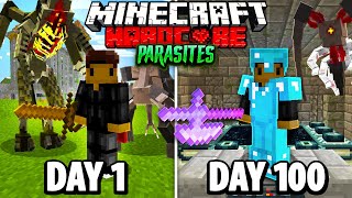 I Spent 100 Days in PARASITE OUTBREAK Hardcore Minecraft Heres What Happened [upl. by Jacklin]