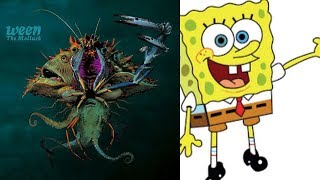 SpongeDubsWeen Ocean Man Comparison [upl. by Wilfrid835]