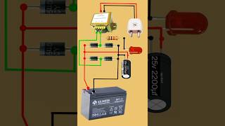 12v Battery charger  How to make 12v Battery charger at home  shorts creative [upl. by Gable]