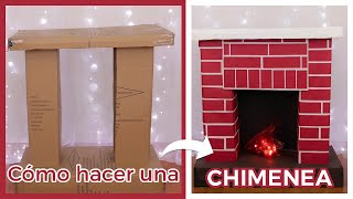 Cómo hacer una CHIMENEA de CARTÓN  FÁCIL  Decoración Navidad [upl. by Enenaej]