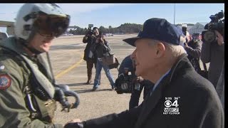 Hero Pilot Honored At Hanscom Air Force Base [upl. by Laerdna771]