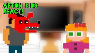 Afton kids Cassidy react  FNAF X GACHA [upl. by Alben819]