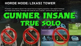 Aliens Fireteam Elite  Likasi Tower  Gunner Insane Solo  No Bots No cards [upl. by Arvad]