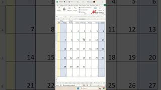 Dynamic Calendar Template In Excel with week number Excel Tips and Tricks [upl. by Alhsa]