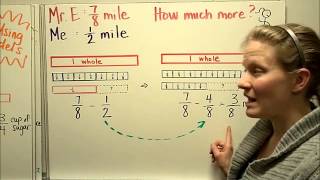 Add Subtract Unlike Denominators Part 1 [upl. by Monk847]