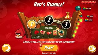 Angry Birds 2 AB2 Daily Challenge Reds Rumble 334 Rooms WINDOWS VERSION [upl. by Annasor]