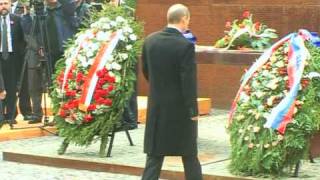 Putin and Tusk remember Polands Katyn massacre [upl. by Derf]