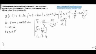 Fisica movimiento ondulatorio elongacion de una perturbacion [upl. by Anh67]