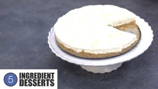 No Bake Lemon Cheesecake  5 Ingredient Desserts [upl. by Kieger458]