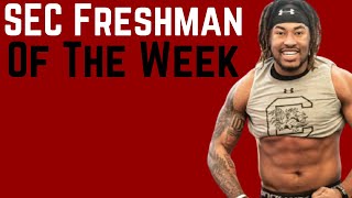 South Carolina Football Linebacker Debo Williams Wins SEC Freshman of The Week [upl. by Itnava]