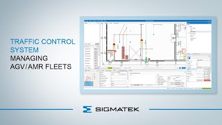 Managing AGVAMR fleets Traffic Control System TCS [upl. by Ednarb508]