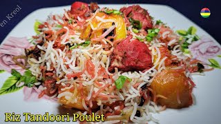 Recette Riz Tandoori Poulet Facile en Kreol 🇲🇺  Rostone [upl. by Aikaj688]