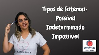 Tipos de sistemas Lineares  possível  determinado  indeterminado  impossível [upl. by Frulla]