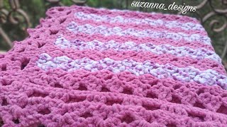 Easy Beginner Crochet Baby BlanketC2C StitchCrochet Border [upl. by Etterual200]